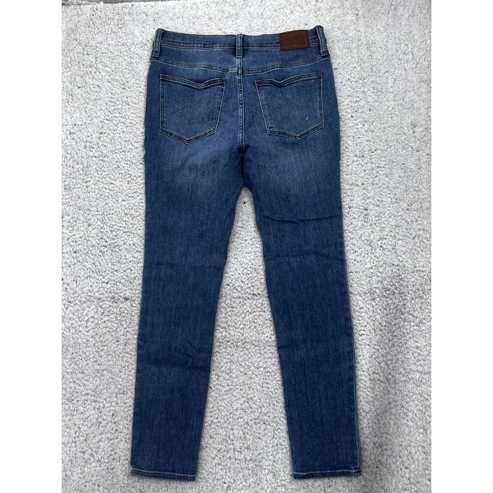 Madewell Jeans Womens 29 9" Mid-Rise Skinny Blue Medium Wash - Picture 9 of 10